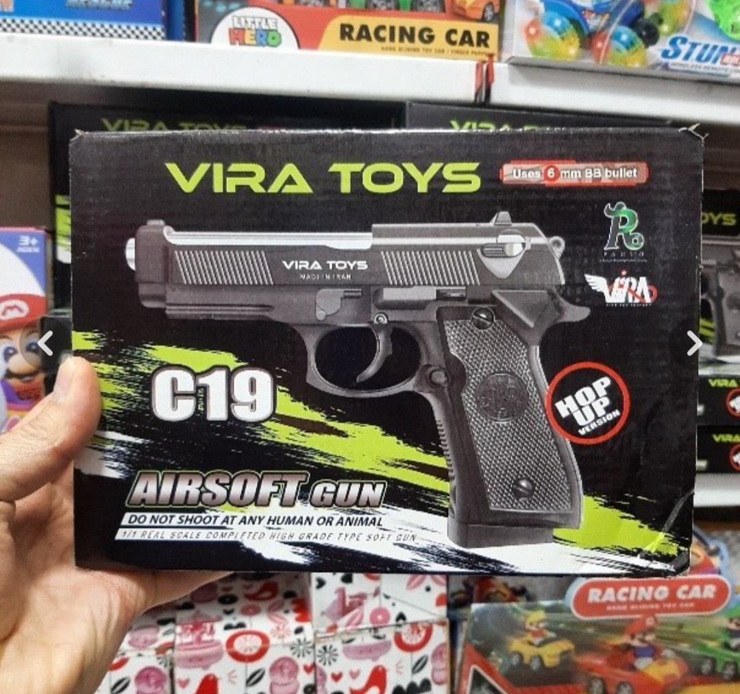 تفنگ اسباب‌بازی کلت C19 طرح فلز