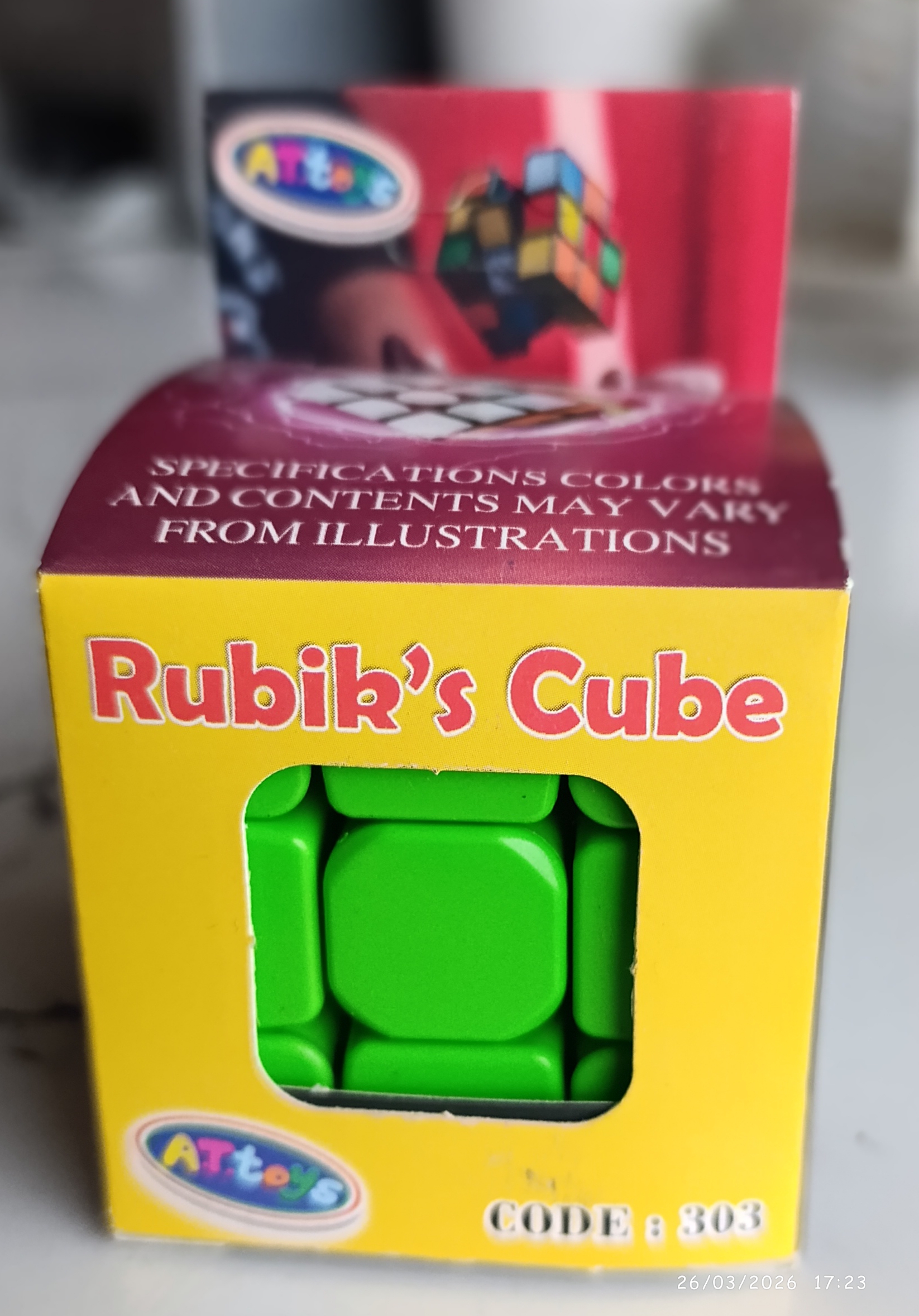 مکعب روبیک 3×3 جعبه دار